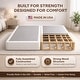 preview thumbnail 35 of 37, Onetan 8-Inch & 4-Inch Wooden Box Spring/Foundation Ideal for Mattress, No Assembly Needed, White.