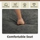 preview thumbnail 26 of 47, 39"W Oversized Chenille Comfy Cloud Chaise Lounge with Ottoman