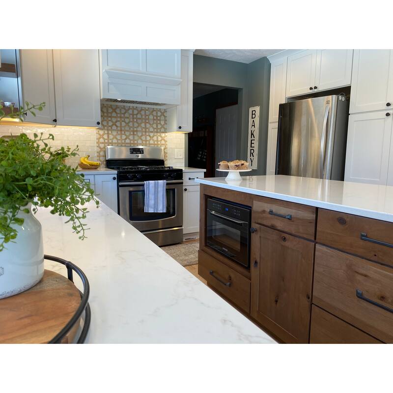 Contemporary Zellige Panels, 12" X 12" X 1/2", Unglazed with Off-White