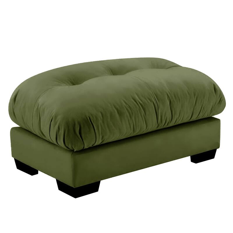 Modern Sectional Couch Comfortable Upholstered Sofa Set with Lumbar Pillow and Throw Pillow for Living Room