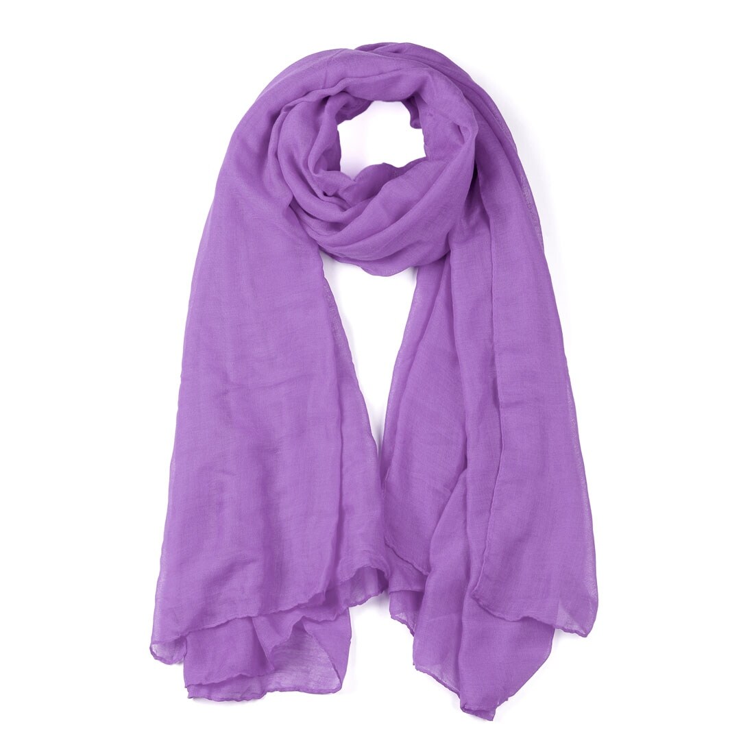 Shop Soft Lightweight Long Scarves With Solid Color Shawl For Women Men Lavender 73 X 49 Overstock 26851651