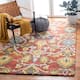 SAFAVIEH, Handmade Marietje Blossom French Country Wool Area Rug - 8' x 10' - Red/Multi