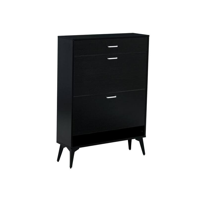 Shoe Cabinet with Metal Legs