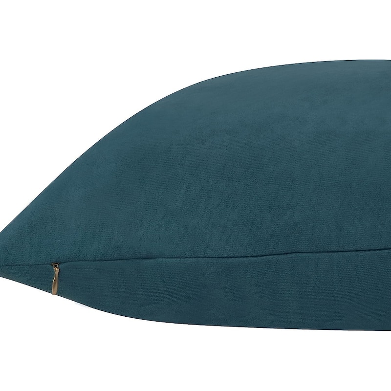 Delara Pack of 1 Velvet Decorative Throw Pillow Cover 20x20 Inches, Cushion Cover, Soft and Breathable Fabric, Hidden Zipper