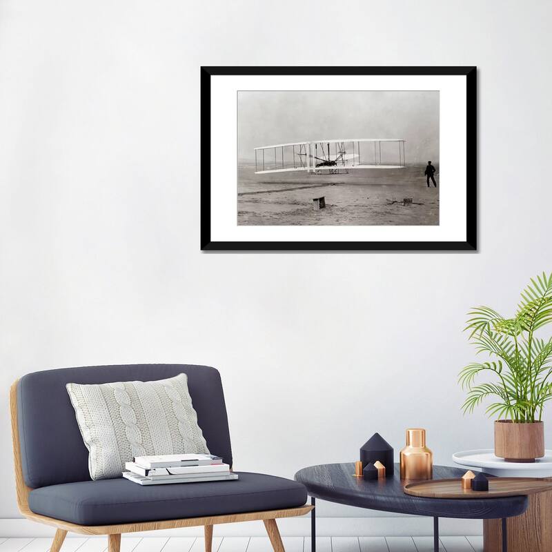 iCanvas "1903 Wright Brothers' Plane Taking Off At Kitty Hawk North Carolina USA" by Vintage Images