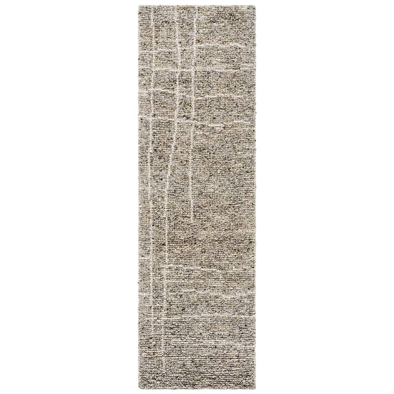 SAFAVIEH Handmade Natura Kotrina Wool Rug - Taupe/Ivory - 2'3" x 8' Runner