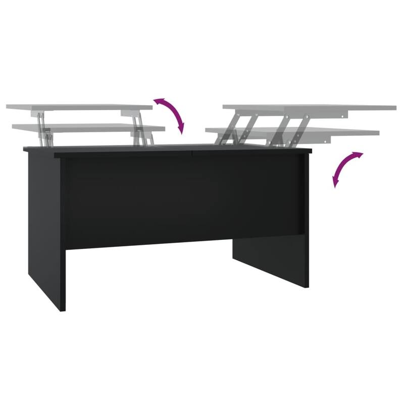 vidaXL Coffee Table Lift Top End Table Accent Side Sofa Table Engineered Wood - 31.5" x 19.7" x 16.7"