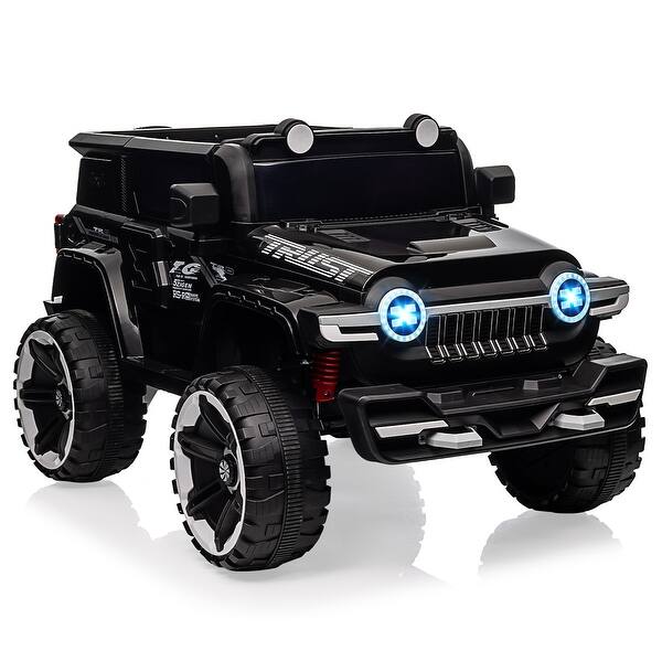 slide 2 of 20, Ride on Truck Car for Kids Ages 3-6, 12V Electric Toy Car Black