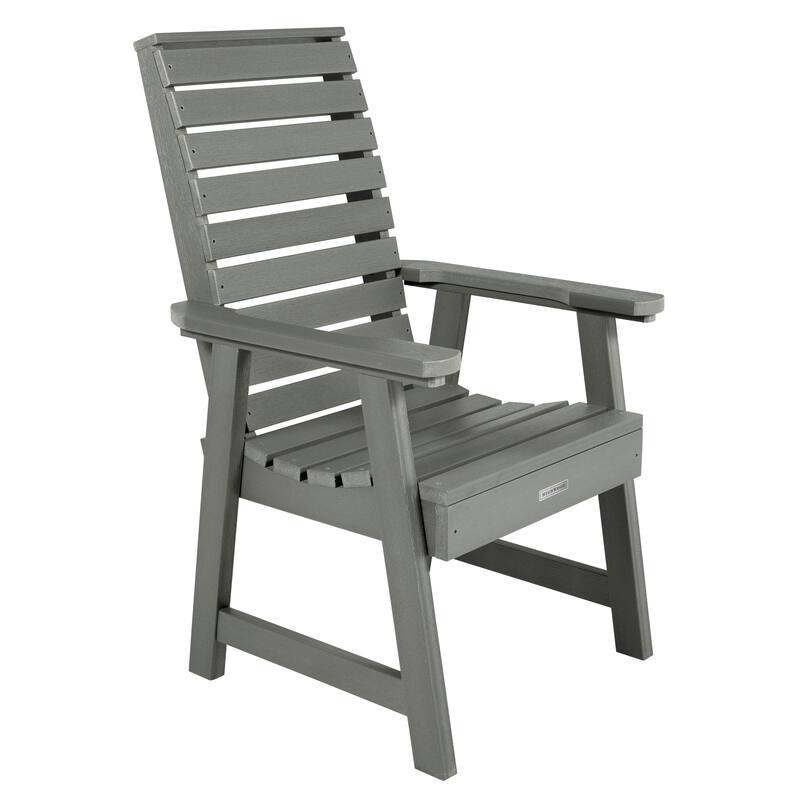 HIGHWOOD Weatherly Dining Height Outdoor Armchair - Coastal Teak