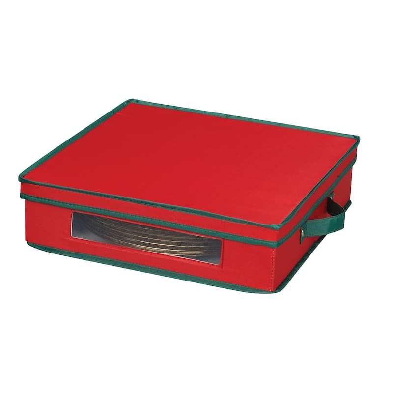 Household Essentials Holiday Charger Plate Storage Box - 14.5'' x 14.5'' x 4''
