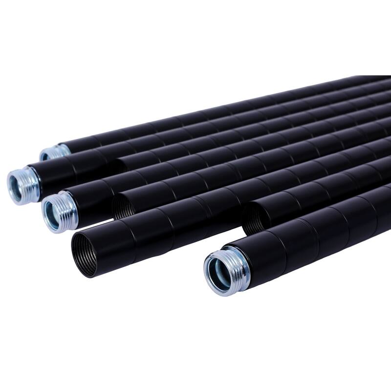 2450lbs Heavy Duty Adjustable Storage Rack with Wheels & Shelf Liners