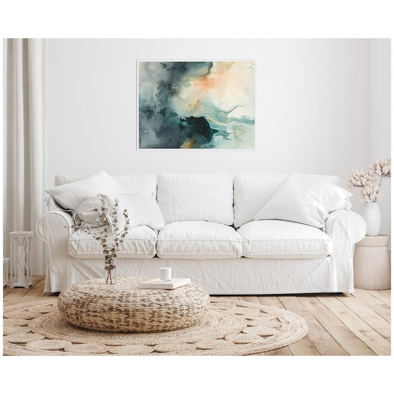 Kate and Laurel Sylvie Ethereal Ink I Framed Canvas by Amy Lighthall
