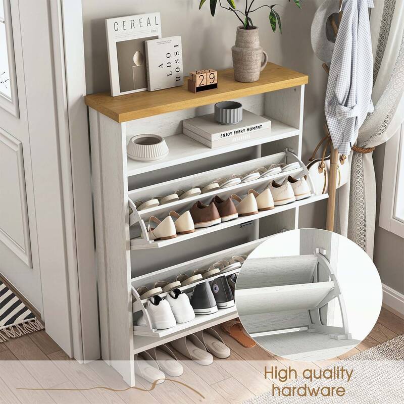 Multi-functional Shoe Cabinet with Ample Storage,Ideal for Compact Spaces