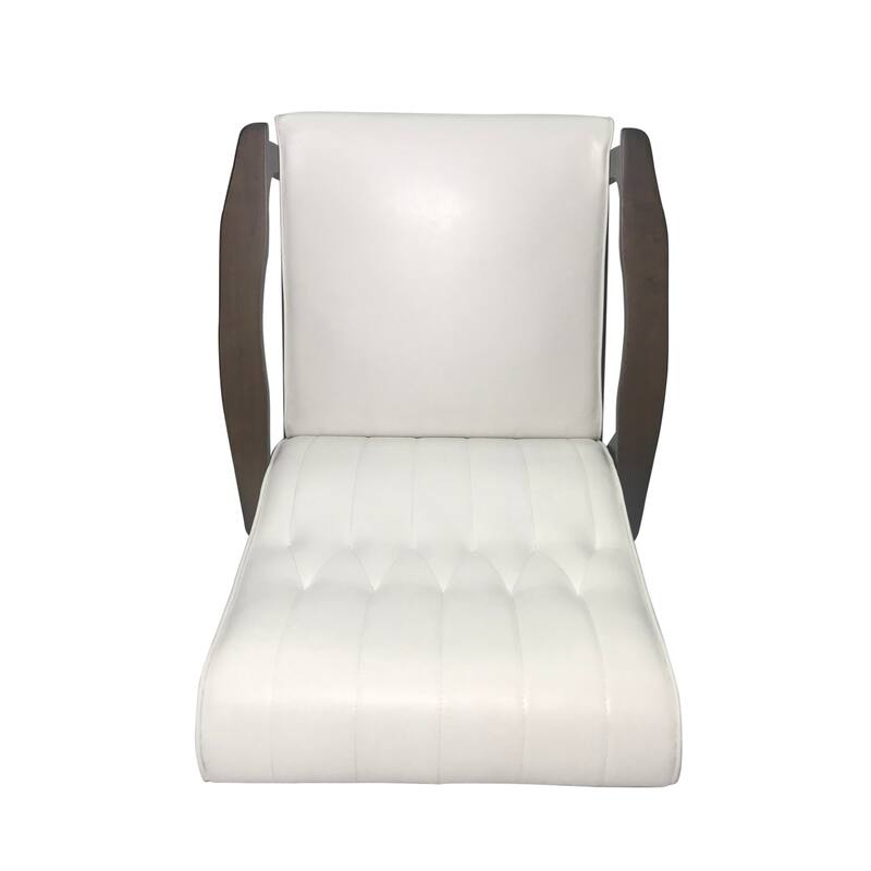 Modern Faux Leather Upholstered Accent Chair聽