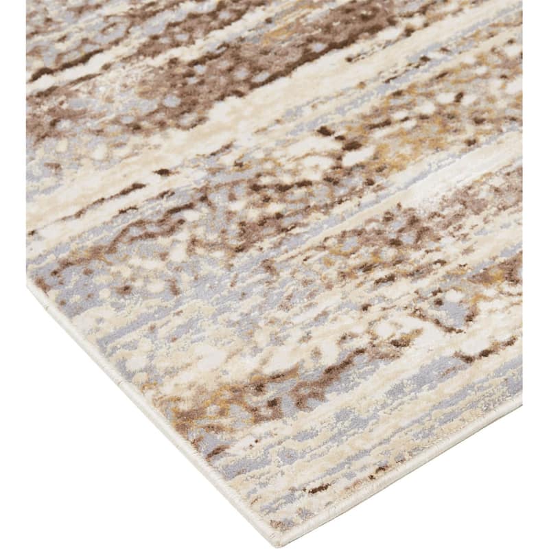Vina Abstract Modern Non Skid Woven Durable Area Rug By HomeRoots - 5' x 8'