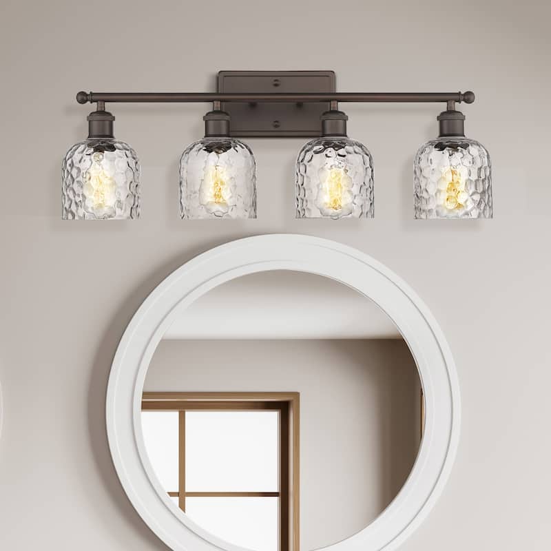 4-Light Fixtures for Bathroom Above Mirror - Oil Rubbed Bronze
