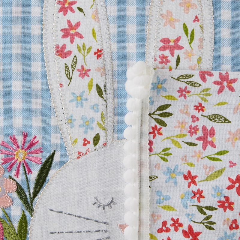 DII Happy Bunny Reversible Table Runner 14x72 inch