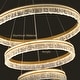 preview thumbnail 6 of 33, Round LED Crystal Chandelier Ring Dimmable Pendant Light Fixture