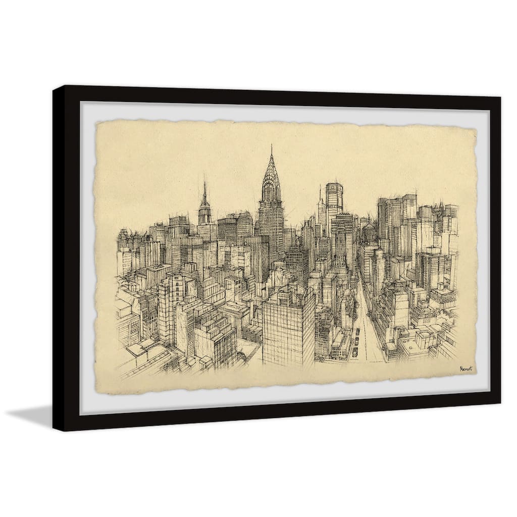 NYC Birds Eye View Framed Print