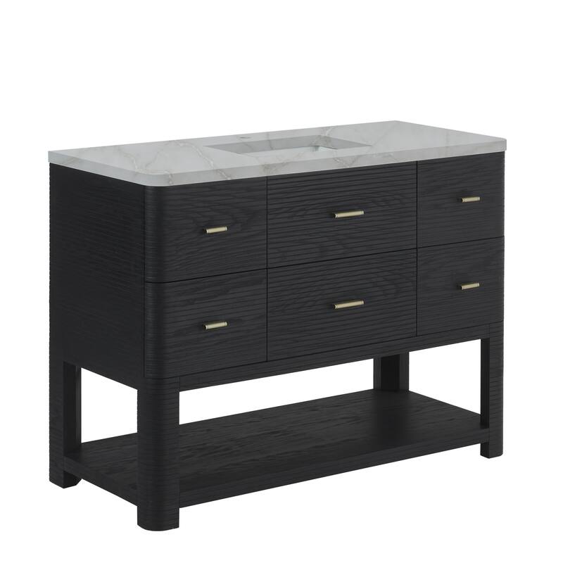 James Martin Vanities D704-V48-3VSL Lucian 48" Free Standing Single