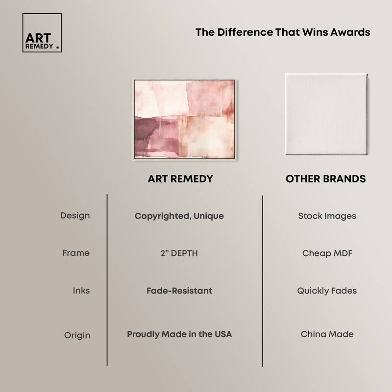 Faded Crimson II Canvas by Art Remedy