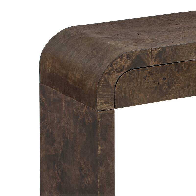 Round Corner Design Console Table Entryway Hallway Table Living Room Accent Table