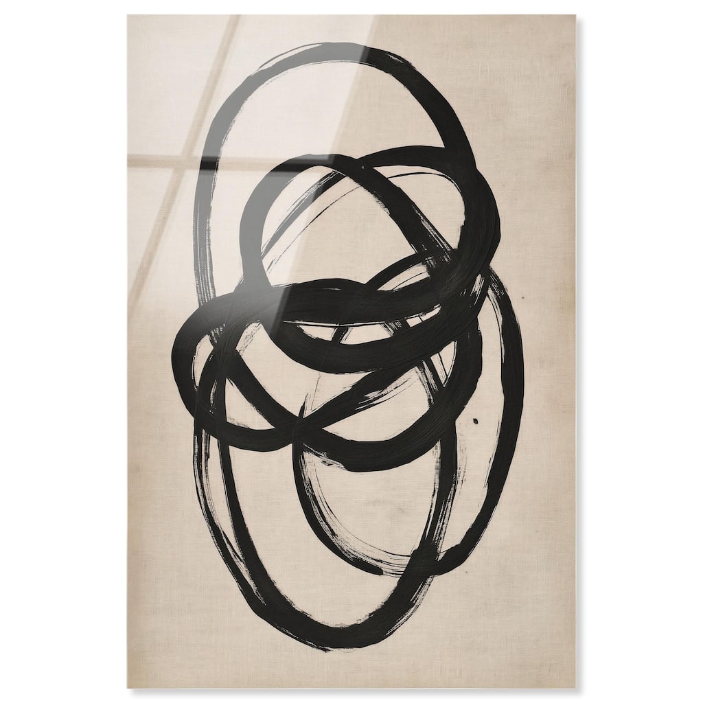 Beige Black I Acrylic by Art Remedy, Ready to Hang