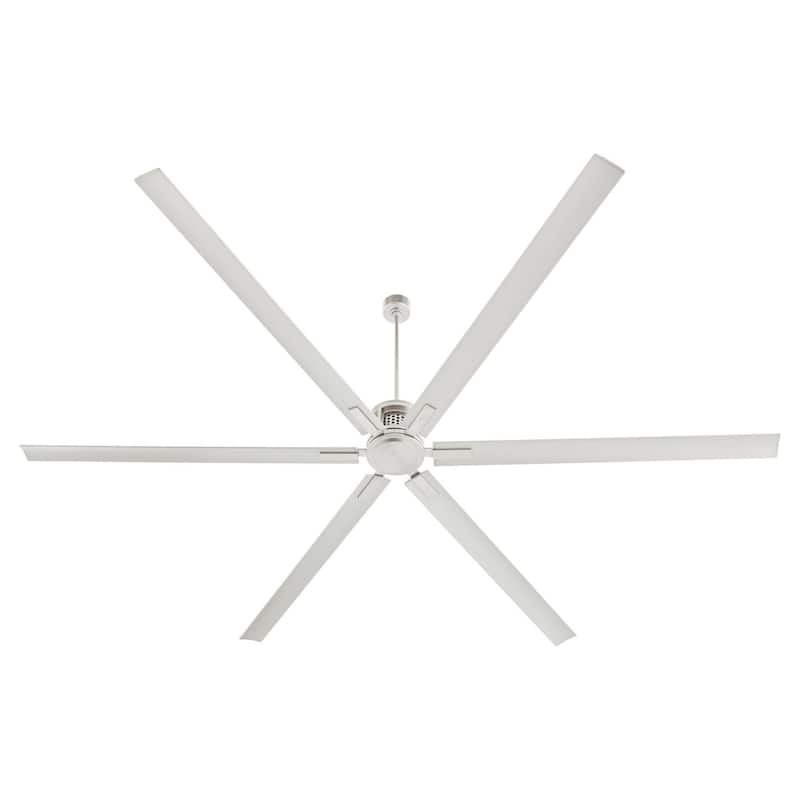 Quorum International 101206 Zeus 120" 6 Blade Indoor / Outdoor Ceiling - Satin Nickel