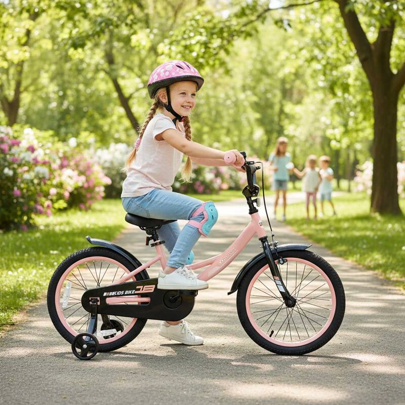 Costway 14" Kids Bike with Removable Training Wheels Adjustable Seat & - See Details
