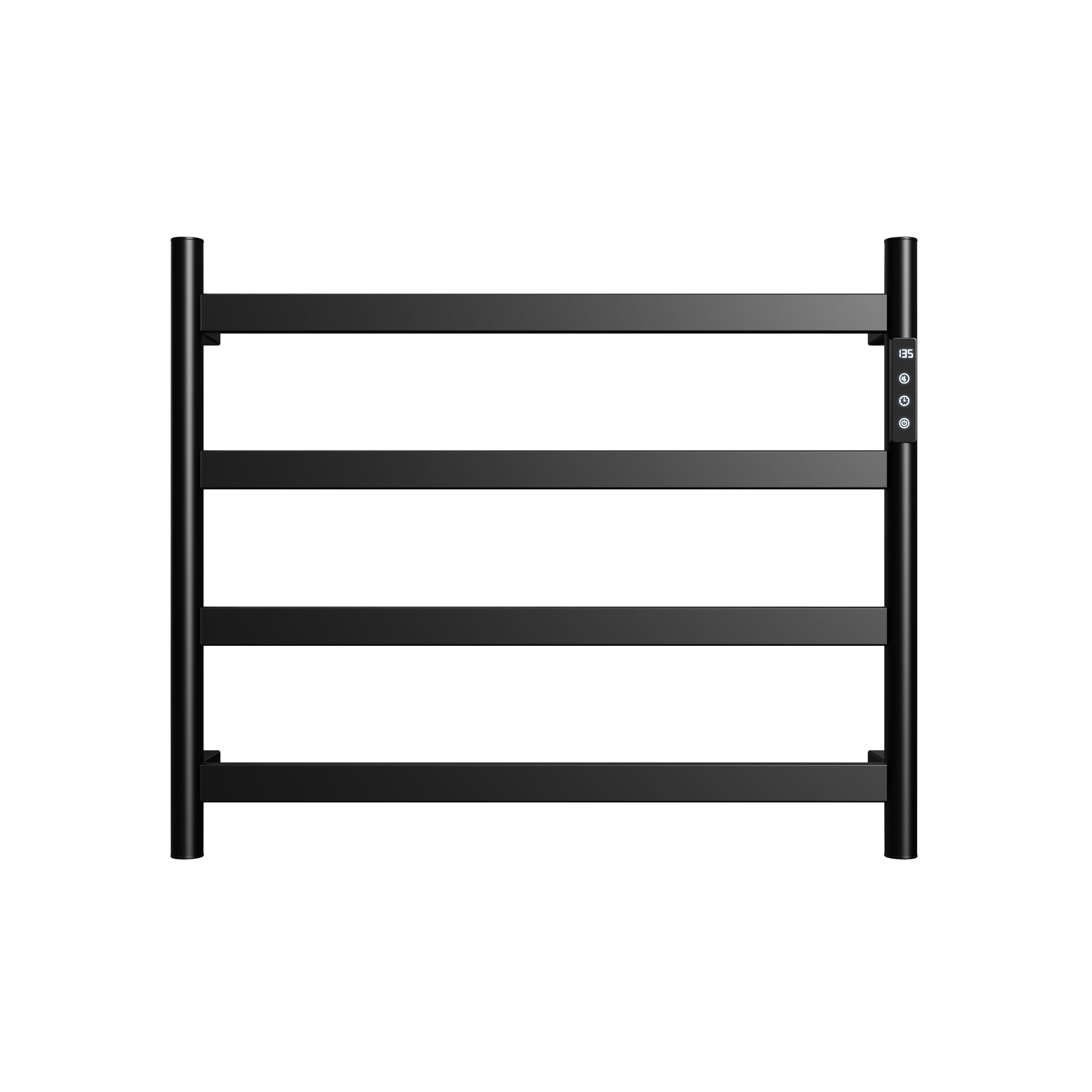 Wall Mount Electric Towel Warmer with Temperature Display, Plug in or Hardwired