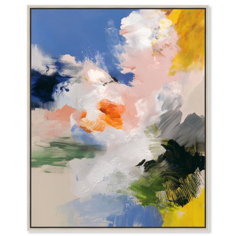Clouds and Color I Canvas by Art Remedy - Silver - 24" x 30"
