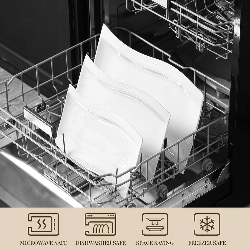 MALACASA Flora Porcelain Rectangular Serving Plates