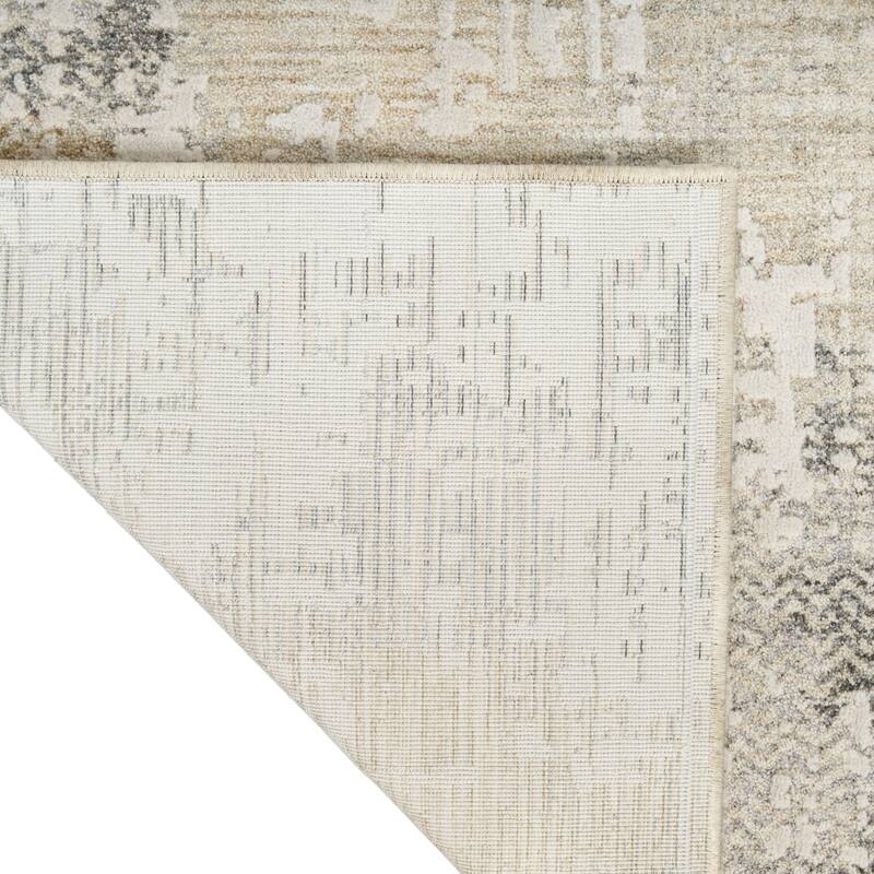Calvin Klein CK078 Summit Cream Ivory Minimalist Indoor Rug - Cream Ivory - 2'2" x 12'