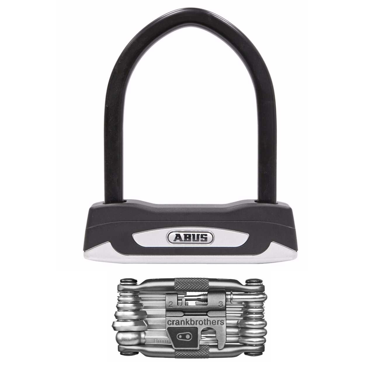Abus Granit X Plus 54 Mini Key Bicycle U Lock And Crank Brothers M19 Bike Tool