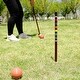preview thumbnail 9 of 7, Six Player Deluxe Croquet Set with Wooden Mallets