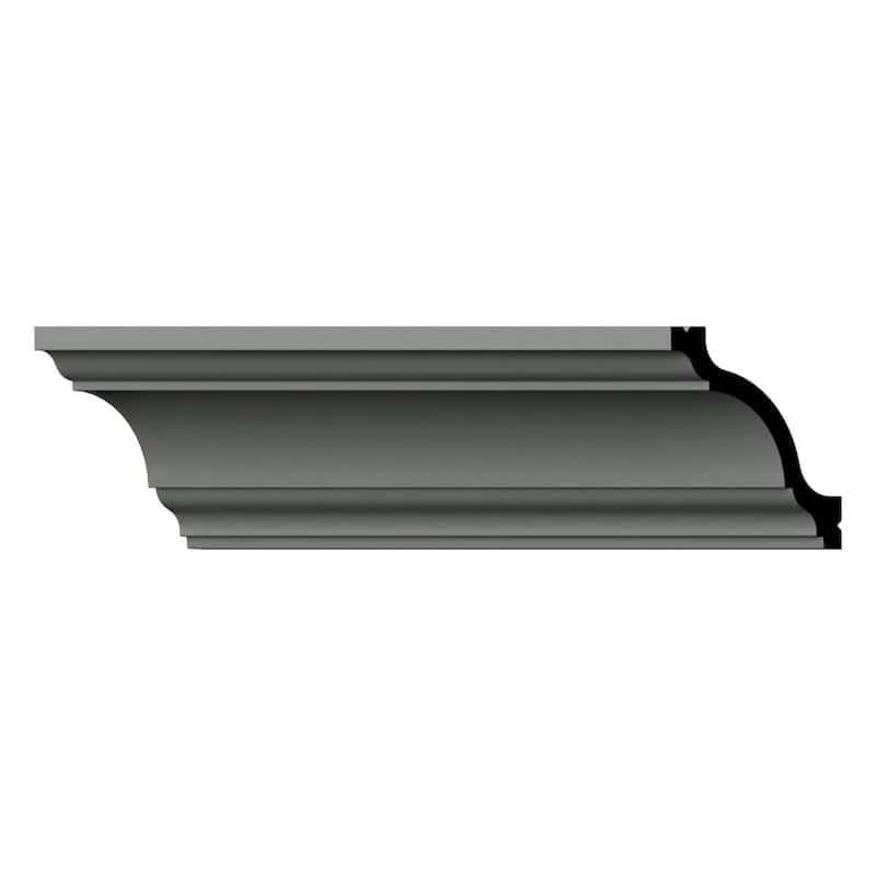 2 3/4"H x 2 3/4"P x 3 7/8"F x 96"L Pheonix Crown Moulding - 1-Pack