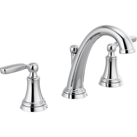 Delta Woodhurst 1.2 GPM Widespread Bathroom Faucet with Drain Assembly