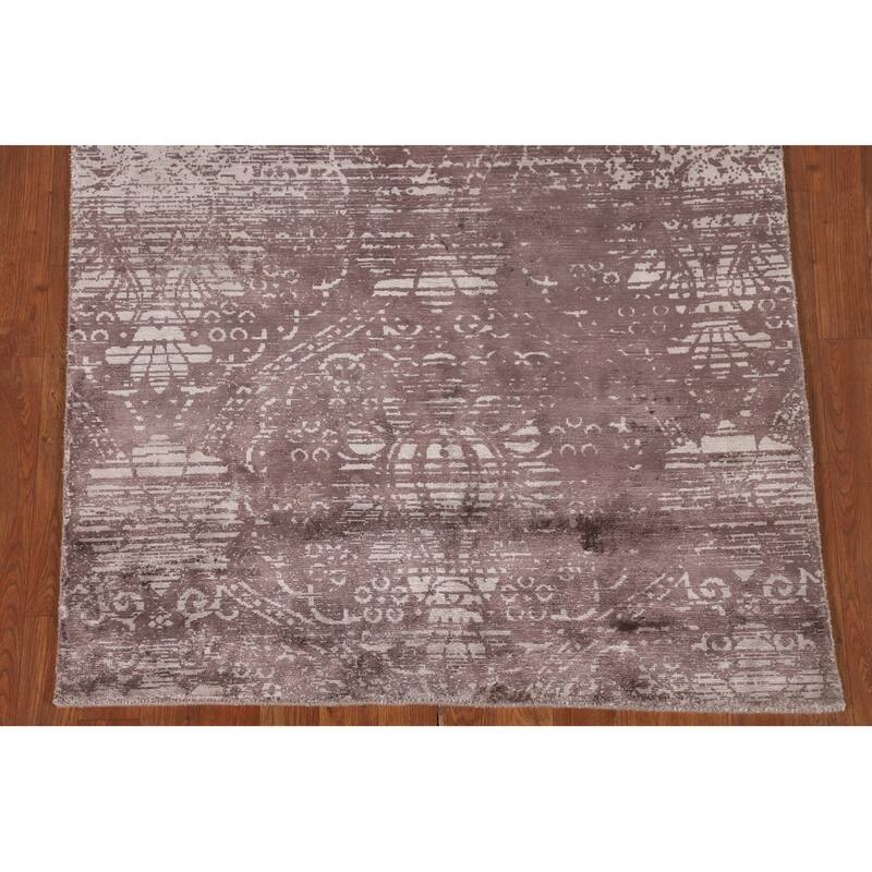 All-Over Abstract Indian Modern Area Accent Rug Handmade Wool Carpet - 3'7"x 5'4"