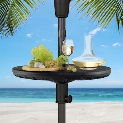 20" Outdoor Umbrella Table Side Table with 1.5" Umbrella Hole