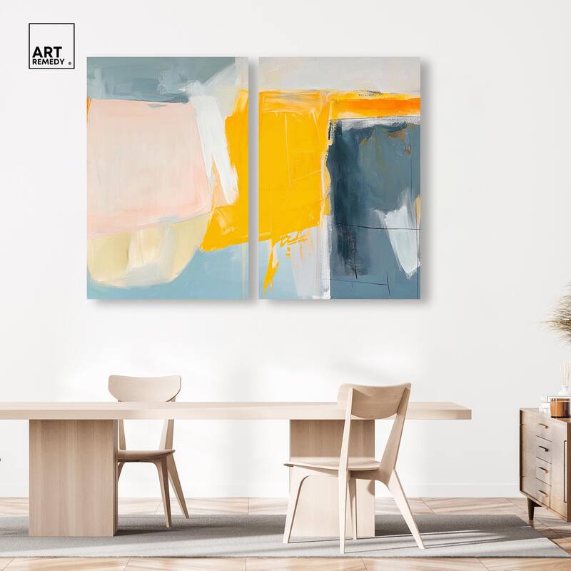 Skyward Radiance II Canvas Set of 2 by Art Remedy, Gallery Wrapped