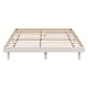 preview thumbnail 6 of 22, Full Size Floating Platform Bed Frame with Slats, No Headboard