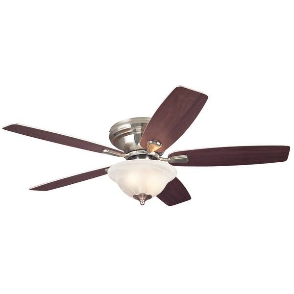 Shop Westinghouse 7247600 Sumter 52 5 Blade Hugger Indoor Ceiling Fan With Brushed Nickel Overstock 13202854