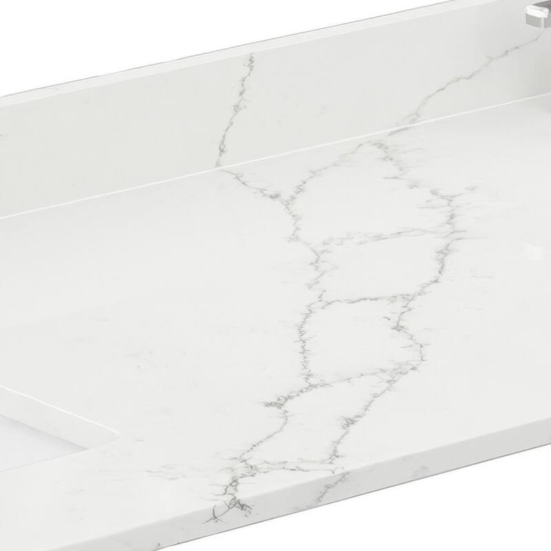 Wyndham Collection WCFQC372DTOPUNS-Q 72" Quartz Vanity Top with