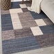 preview thumbnail 16 of 90, World Rug Gallery Modern Boxes Design Non-slip (Non-skid) Area Rug