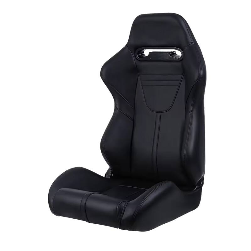 2PC Bucket Racing Seats Red Stitch Red Reclinable Back With Adjustor Slider,Not Including Seat Bracket,1 box of 2 pieces