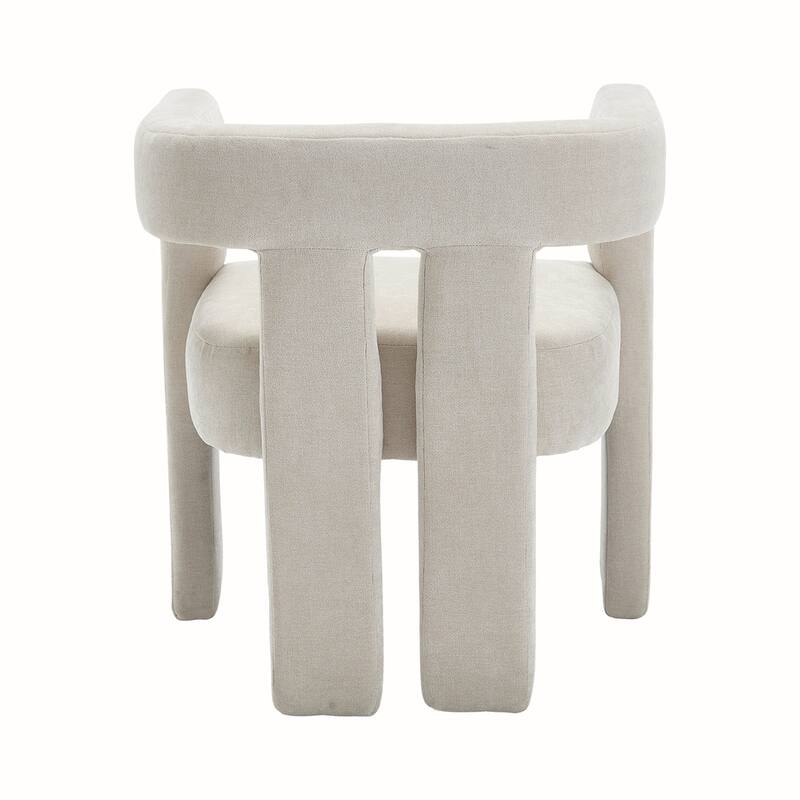 2PCS Barrel Chenille Side Chair