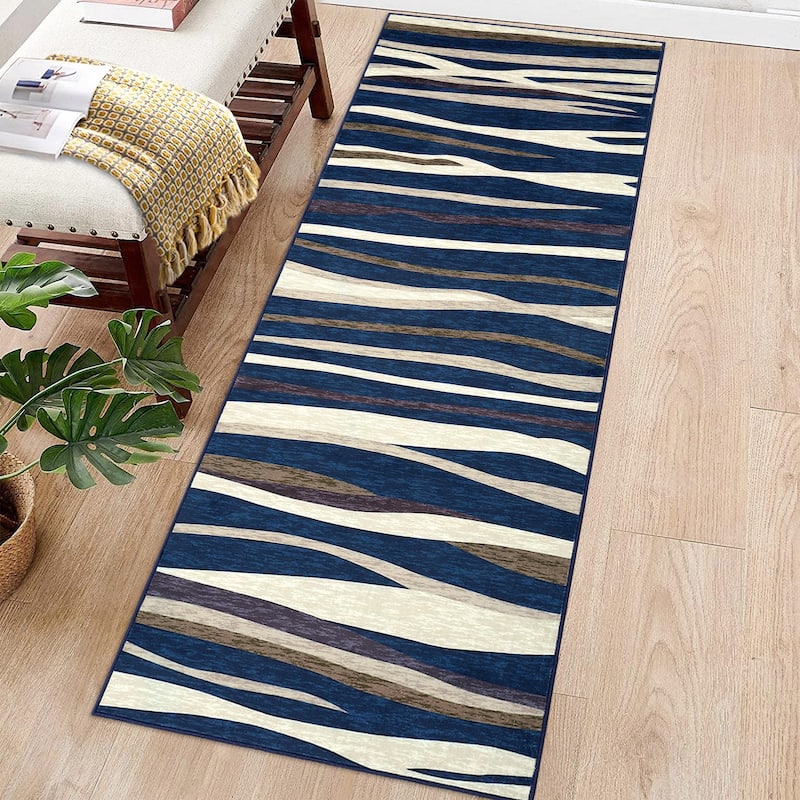 Garvee Modern Abstract Area Rug Colorful Throw Carpet