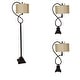 preview thumbnail 1 of 1, Bronze 3-piece Steel Lamp Set - 66'' H x 13'' W x 13'' D x 13'' W x 13'' D