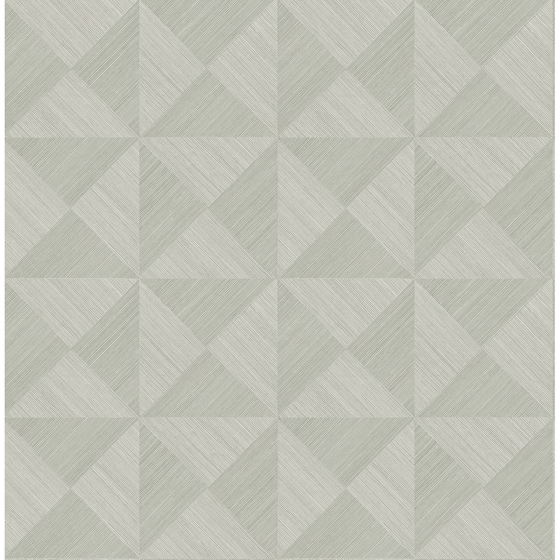 Stacy Garcia Home Geo Inlay Peel and Stick Wallpaper - 20.5 in. W x 18 ft. L - Lunar Grey