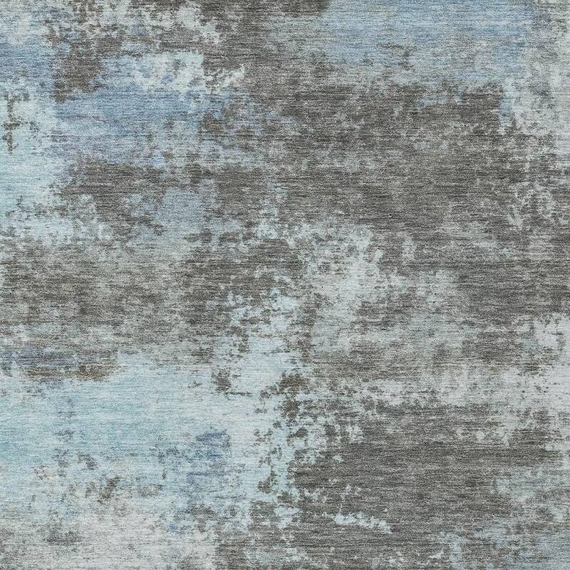 HomeRoots Abstract Transitional Rectangle Outdoor Rug - 8' X 10'